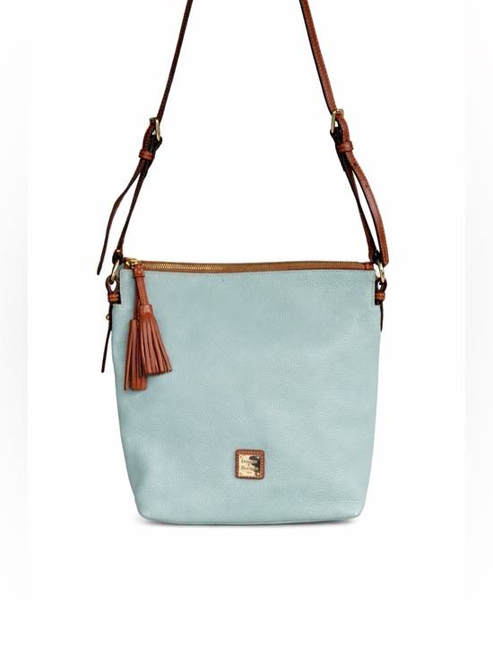 Dooney & Bourke Handbags - Dooney & Bourke Light Blue and Brown Shoulder Bag
